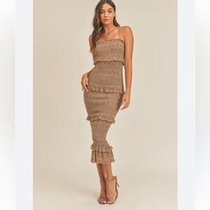 Mable Brand Dress bought from Vici Mustard Color Size Large NWOT